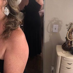 GIANNI BINI BLACK EVENING DRESS